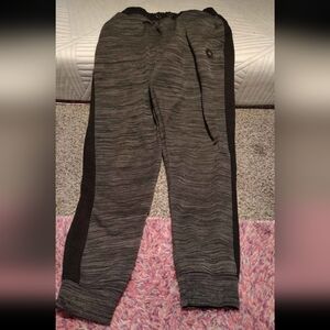 Gray and Black Jogger Pants